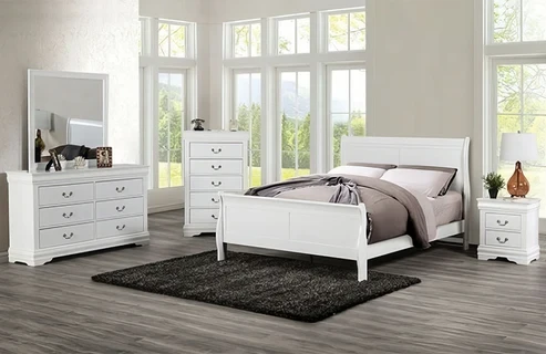 Furniture of America - Louis Philippe - 4 Pc. Queen Bedroom Set w/ Chest -