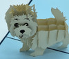 Handmade 3D Kirigami Card

with envelope

Terrier White Dog