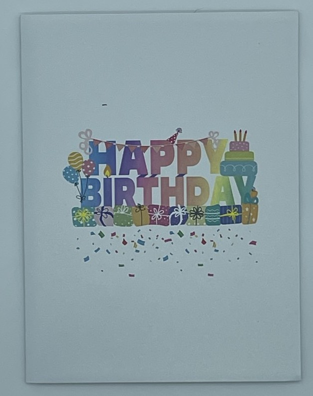 Happy Birthday White Cover Kori Ann Designs