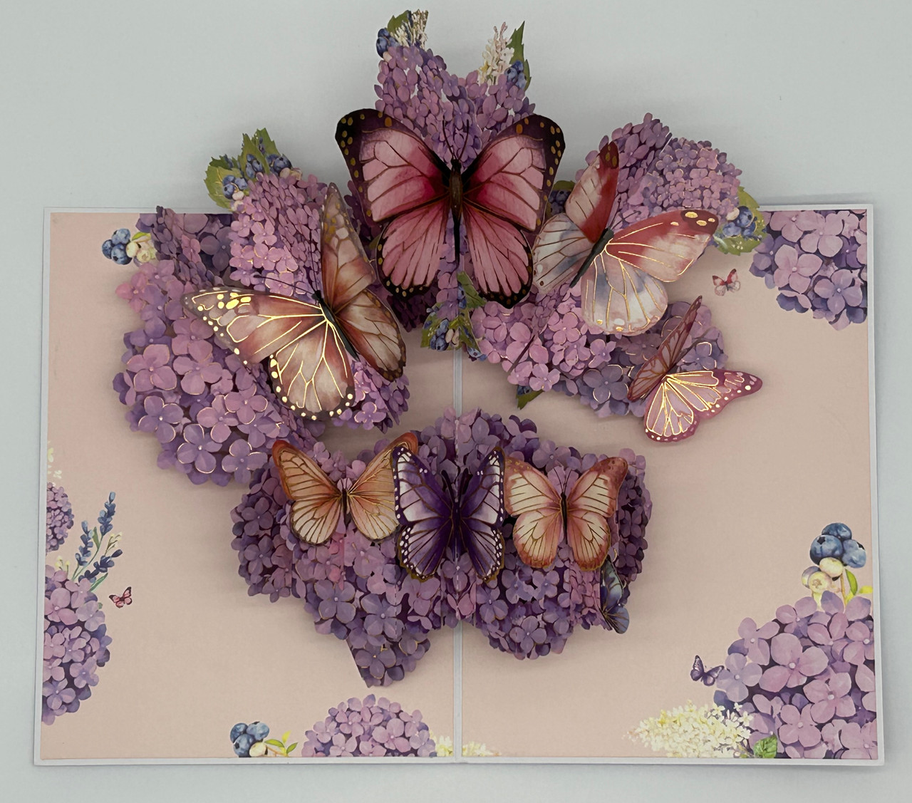 Purple Hydrangea Butterfly Garden - Kori Ann Designs
