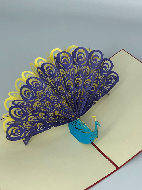Handmade 3D Kirigami Card

with envelope

Peacock