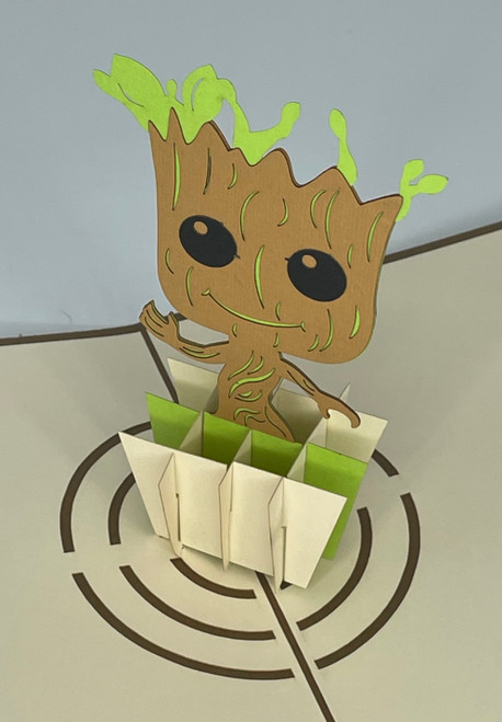 Handmade 3D Kirigami Card

with envelope

Groot I Am Groot Guardians of the Gallaxy