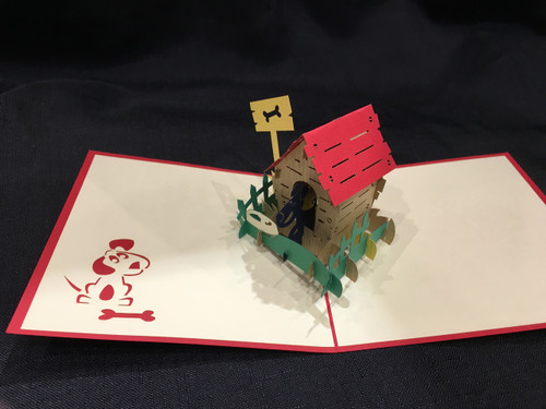 Handmade 3D Kirigami Card

Dog House