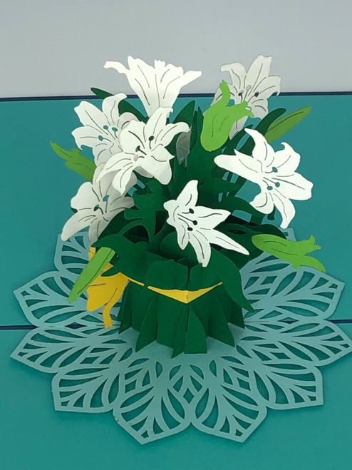 Handmade 3D Kirigami Card

with envelope

Easter Lilly