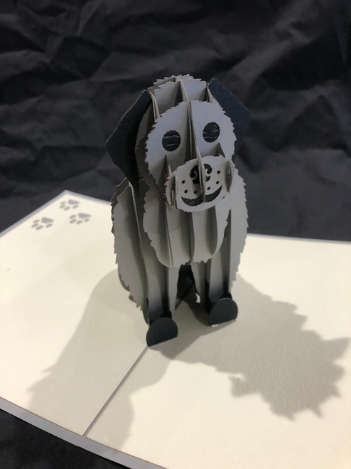 Handmade 3D Kirigami Card

Grey Dog