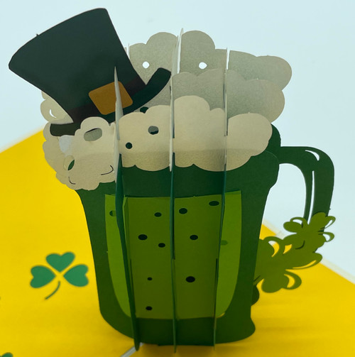 Handmade 3D Kirigami Card

St Patrick's Day Beer

Includes Envelope

Styles May Vary