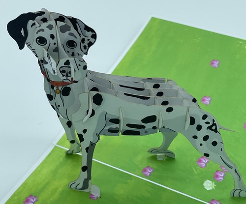 Handmade 3D Kirigami Card
with envelope
Dalmation Dog