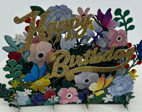 Handmade 3D Kirigami Card

with envelope

Gold Happy Birthday