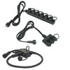 3-Way or 6-Way Standard Splitters with 3' Cord and 5-way Block