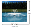 Fusion Series Aqua Control Fountain in a pond