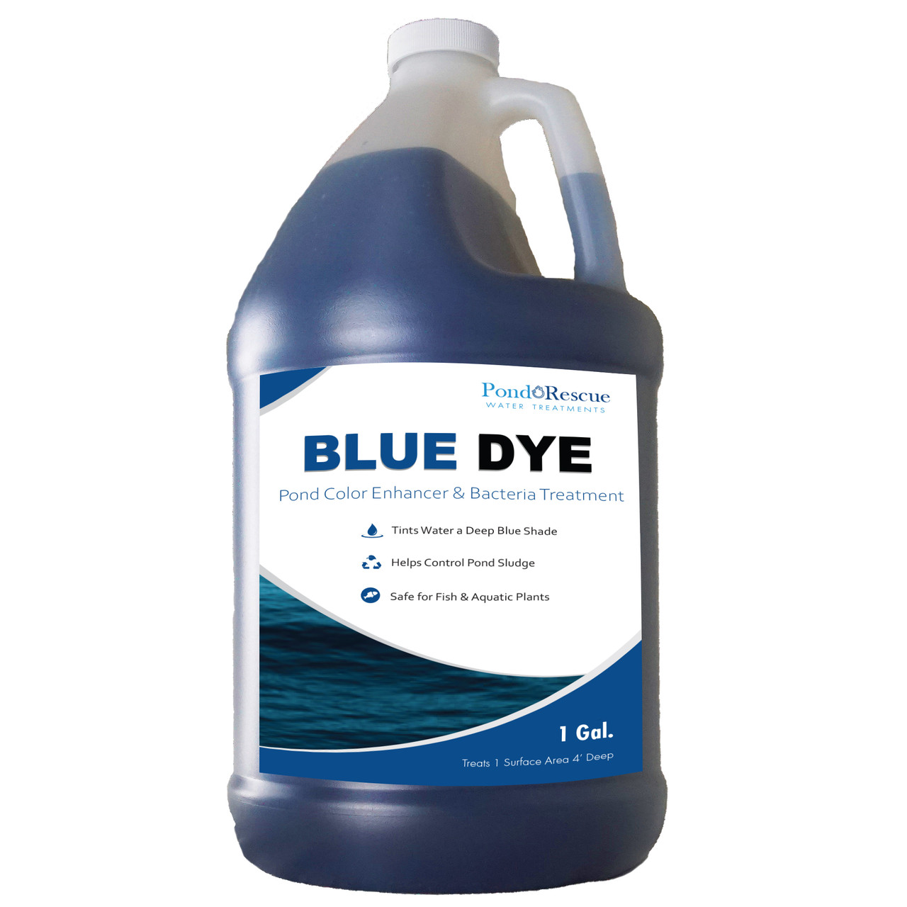 Blue Pond Plus Dye and Bacteria 1 Gallon