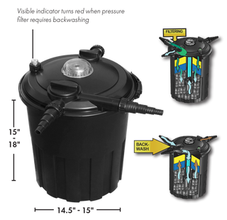 BioPro Pressure Filtration system with mats and bio balls