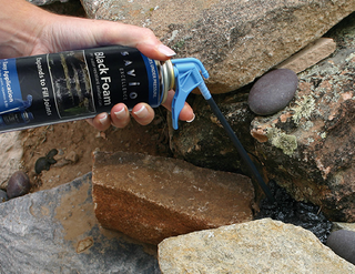 Black Foam Being Used