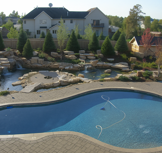 After installation of a pond