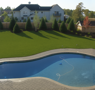 Before installation of a pond