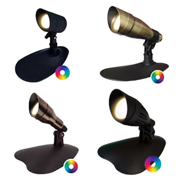 Spot Lights – Black, Brass, Bronze – 3-Watt & 9-Watt