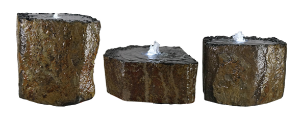 Textured Top Polished Basalt Set