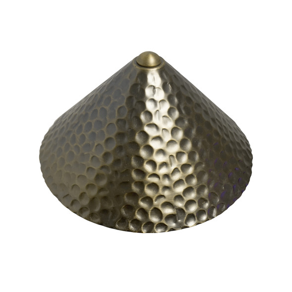 Brass 3-Watt Textured Path Light Hood