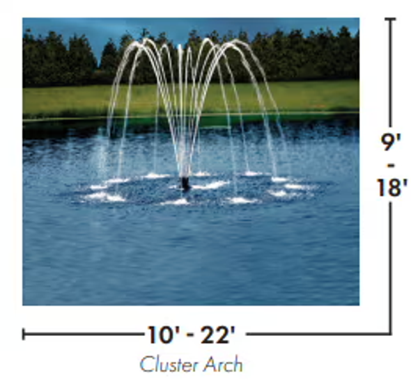 Fusion Series Aqua Control Fountain in a pond Fusion Series Aqua Control Fountain in a pond