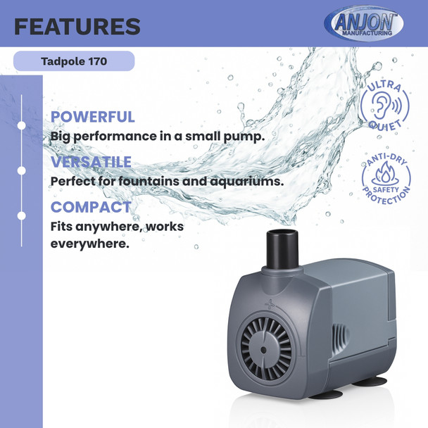 Tadpole 170 GPH Pump