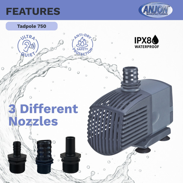 Tadpole 750 GPH Pump