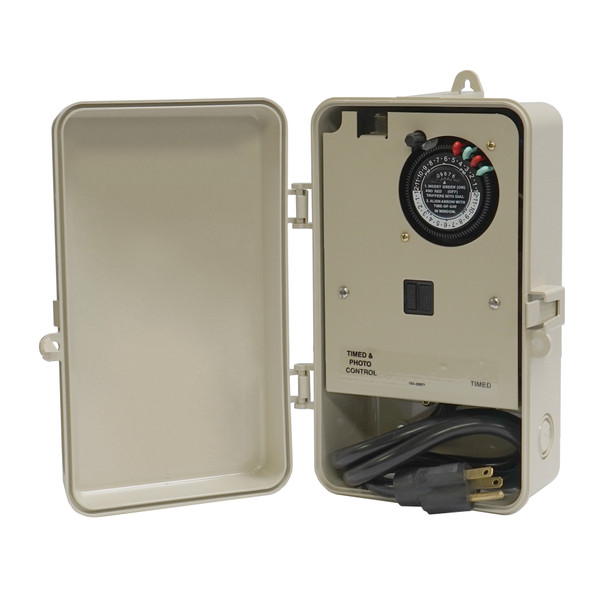 Pump & Light Control Box w/ Timer & Photocell