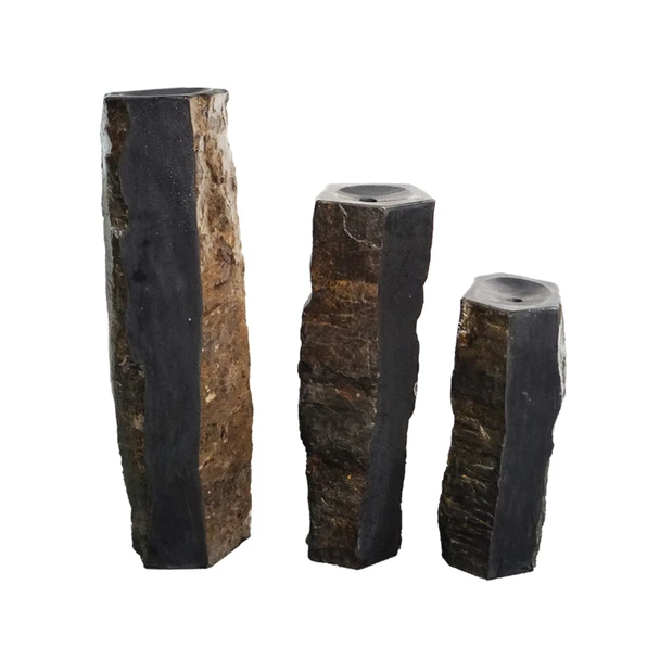 Set 24" | 32" | 40" One-Sided Polished Basalt Columns