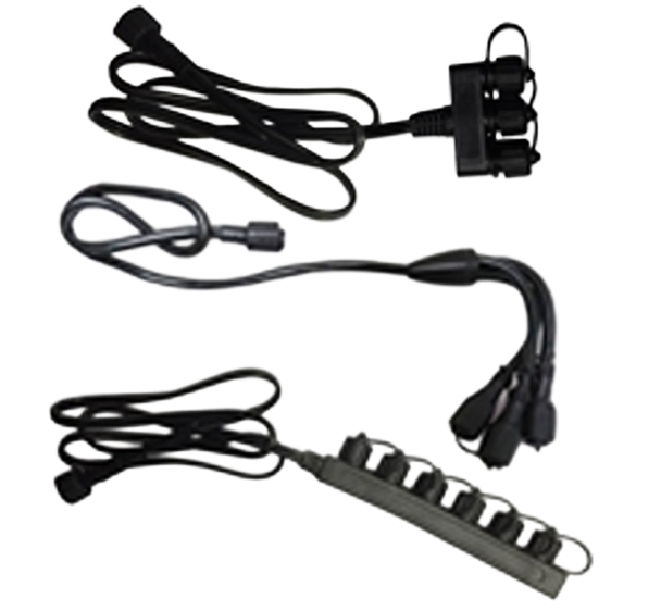 3-Way or 6-Way Splitters with 3' Cord (Standard or RGB)