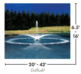 Fusion Series Aqua Control Fountain in a pond
