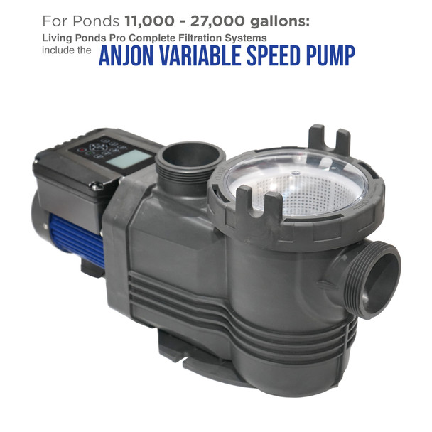 Pump for Living Ponds Pro/Max Complete Filtration System with Pump for Ponds 11,000 up to 27,000 gallons