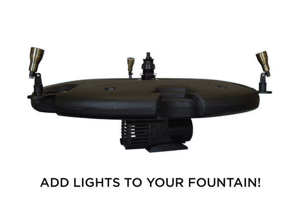 1 HP, 1.25 HP, 1.5 HP Floating Fountains – up to 11 Patterns - Quick Disconnect 100’ & 200’ Cord