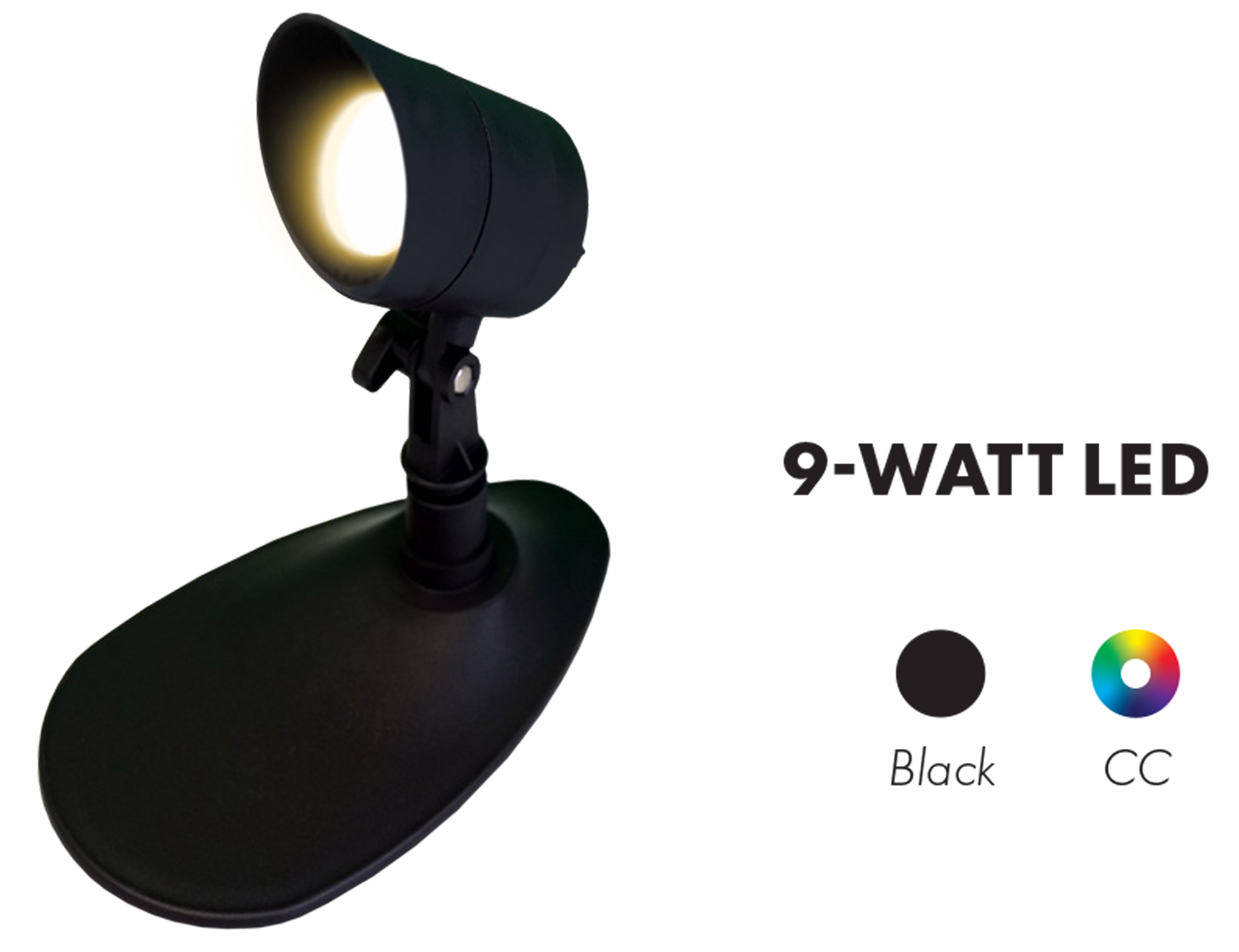Black 9-Watt Spot light