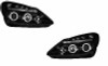 For Vauxhall Corsa D Black Angel Eye Projector Headlights Lamp Part 2006-11