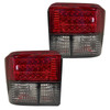 For VW Transporter T4 90-03 LED Back Rear Tail Lights Lamps Half Smoked Red