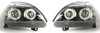 For Renault Clio Mk3 01-05 Black Angel Eye Projector Headlights Lamp Part
