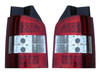 For VW Transporter T5 03-10 LED Rear Tail Lights Lamps Crystal Clear/Red LED