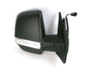 For Fiat Doblo Van 2010-&gt; Electric Twin Glass Wing Mirror Black Drivers Side OS
