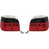 Back Rear Tail Lights Pair Set Clear Red Black BMW E36 Touring 90-99