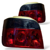Back Rear Tail Lights Pair Set Clear Red Black BMW E36 Touring 90-99