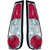 Back Rear Tail Lights Pair Set Clear Chrome for Fiat Punto 1993-99