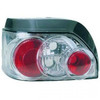 Back Rear Tail Lights Pair Set Clear Chrome Renault Clio 91-98
