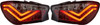 Back Rear Tail Lights Pair Set LED Clear Black Seat Ibiza 3 door 08-12