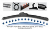 21/19 Inch Refresh Aero-D Flat Windscreen Wipers Blades Pair
