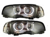 LHD Projector Headlight Headlamp Angel Eyes halo Indicator for BMW E46 2dr 98-03