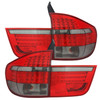 Pair Rear Back Tail Lights Lamps LED Red smoke for BMW X5 E70 2007-2010