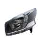 For Vauxhall Vivaro 8/14-19 Headlight (Excl. LED DRL) Black SURROUND (CLR I