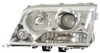 Eagle Eyes 251028 LHD Right Left Passenger Driver Side RH LH Projector Headlight Headlamp Pair Clear Chrome