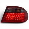 Back Rear Tail Lights Lamps Red-Black LED Pair For Mercedes W210 95-02