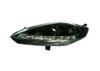 For Ford Fiesta 10/08-12 Headlight Black INNER (Incl. CHRM DRL) W/MTR (PAIR)