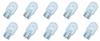 10 X T20 12v W21/5W 580 clear bulbs large wedge DRL STOP/TAIL 7443 21w 5w